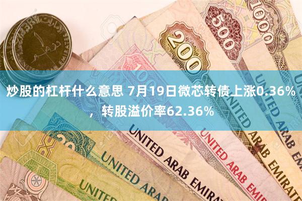 炒股的杠杆什么意思 7月19日微芯转债上涨0.36%，转股溢价率62.36%