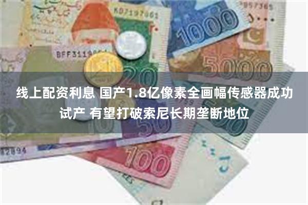 线上配资利息 国产1.8亿像素全画幅传感器成功试产 有望打破索尼长期垄断地位