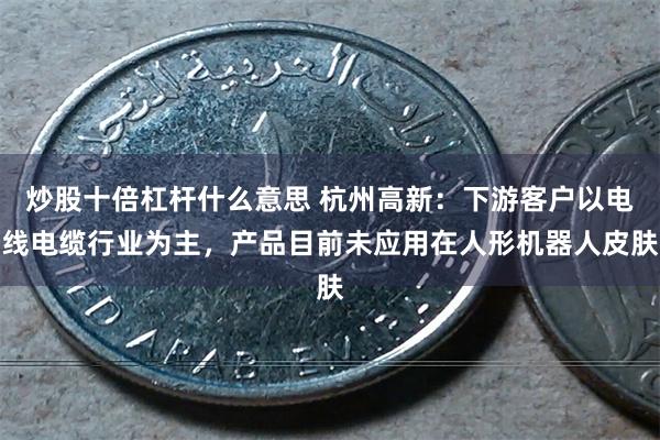 炒股十倍杠杆什么意思 杭州高新：下游客户以电线电缆行业为主，产品目前未应用在人形机器人皮肤